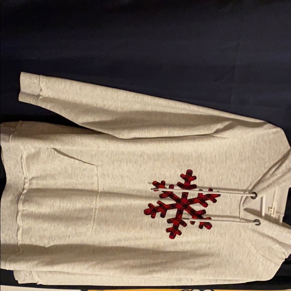 Buffalo Check Plaid Snowflake Hoodie